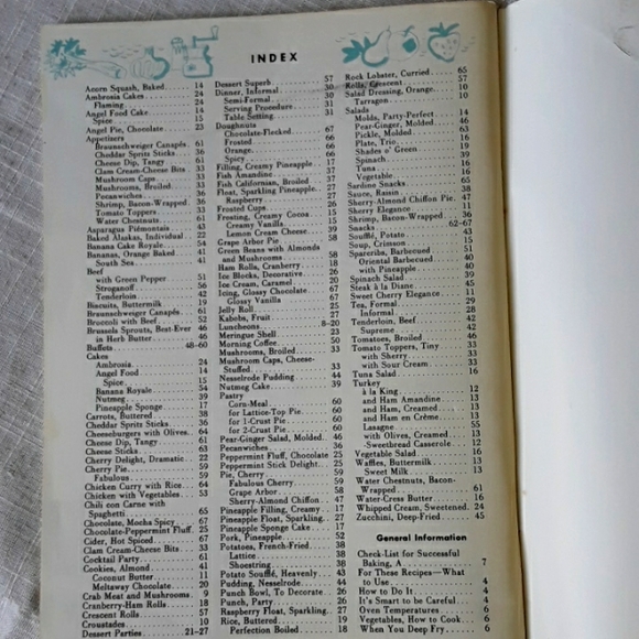 Vintage Culinary Art Institute Chicago Cookbook 1956 - Picture 6 of 8